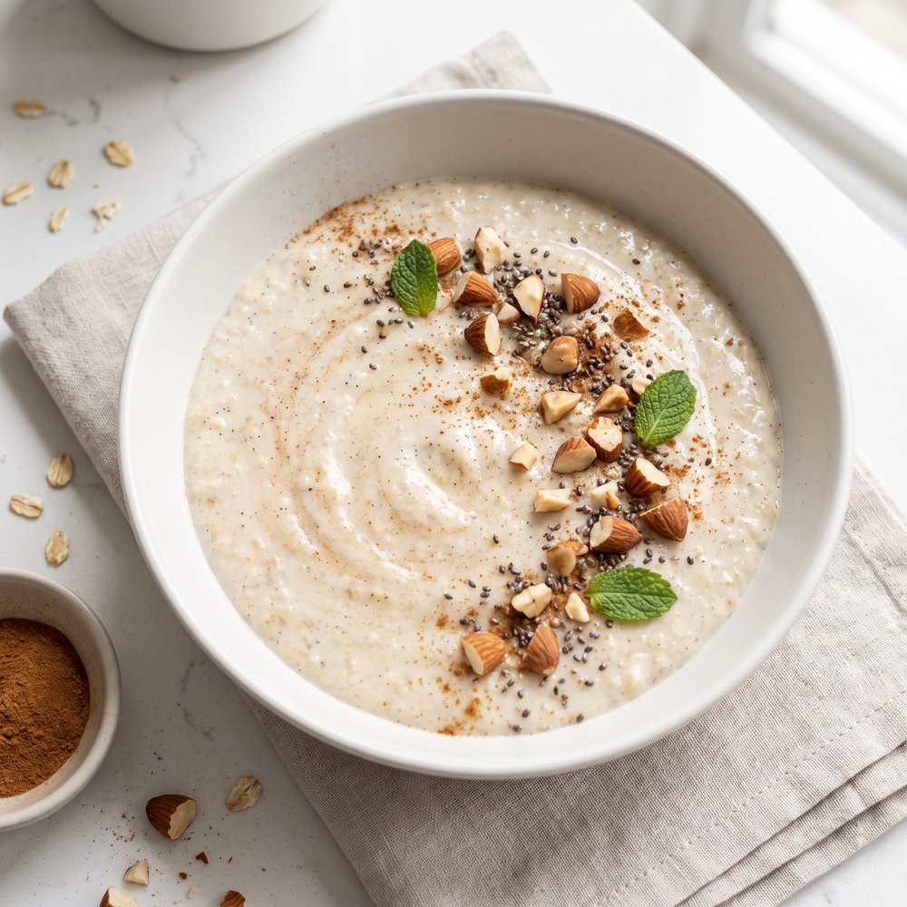 Vanilla Nut Chia Oatmeal (Vegan)