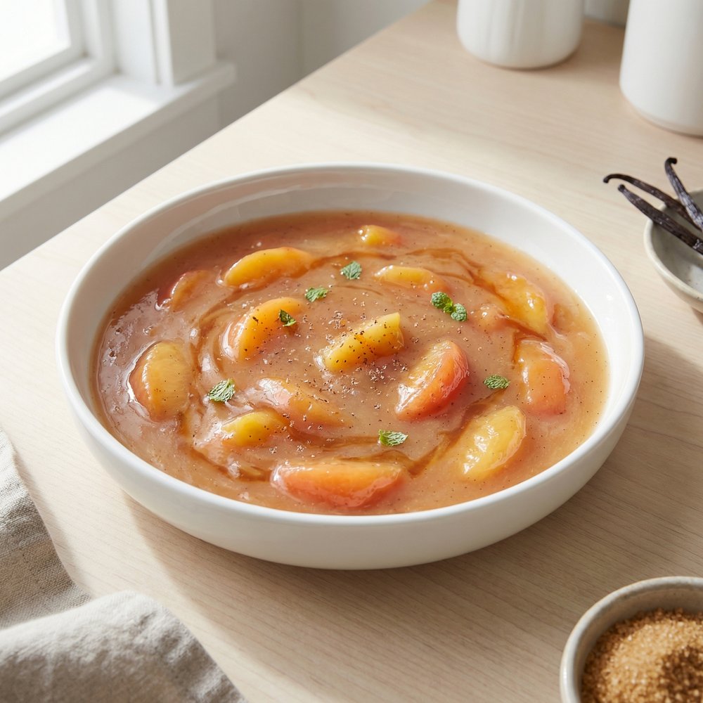 Vanilla-Nutmeg Peach Compote