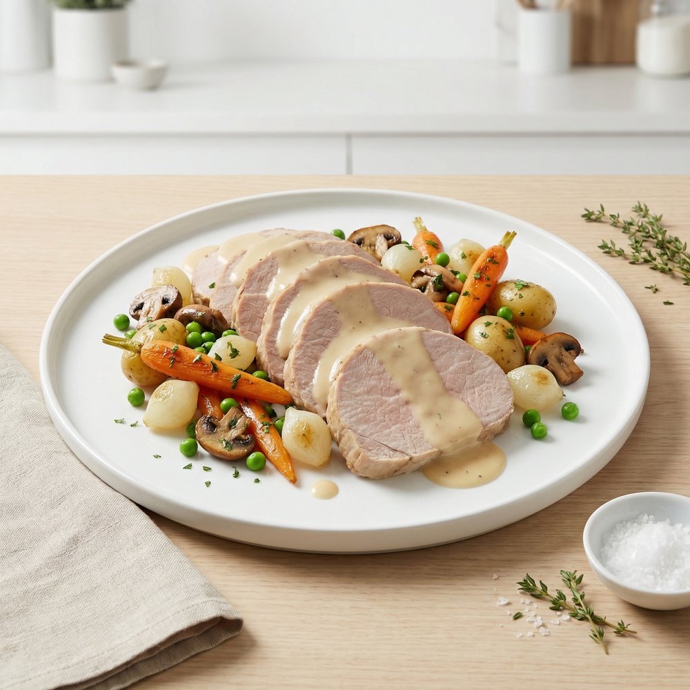 Blanquette-Style Veal Shoulder Roast