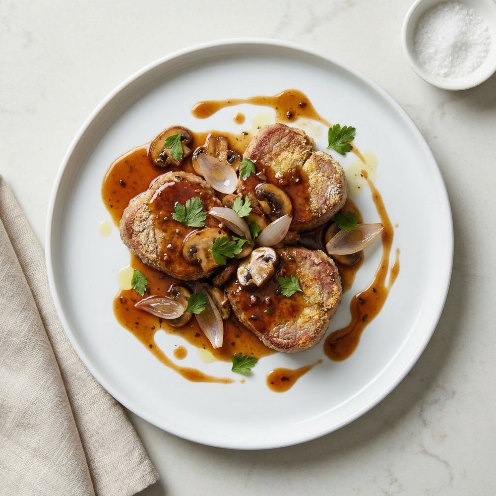 Veal Marsala with Mushrooms