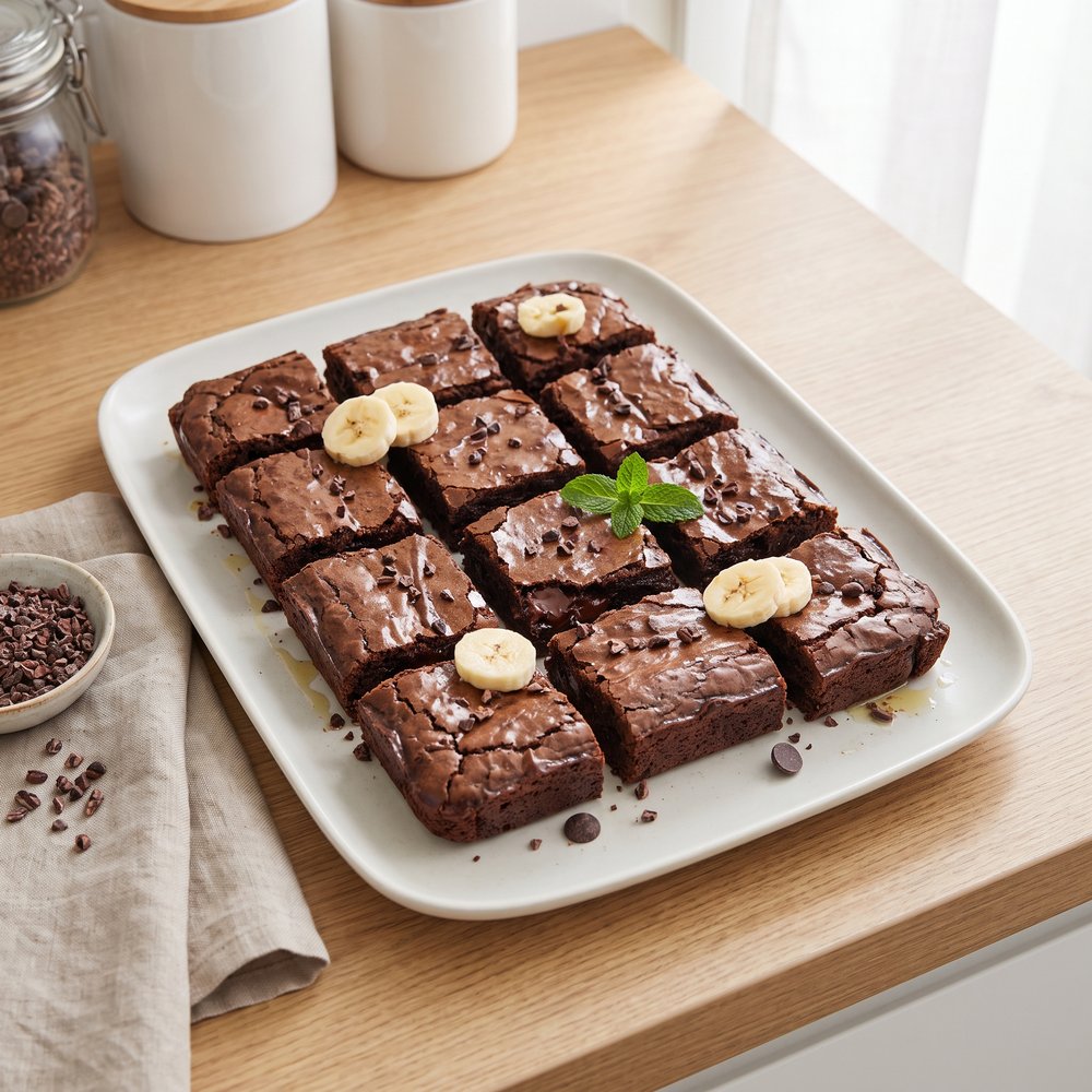 Vegan Dark Chocolate Brownies (Gluten-Free)