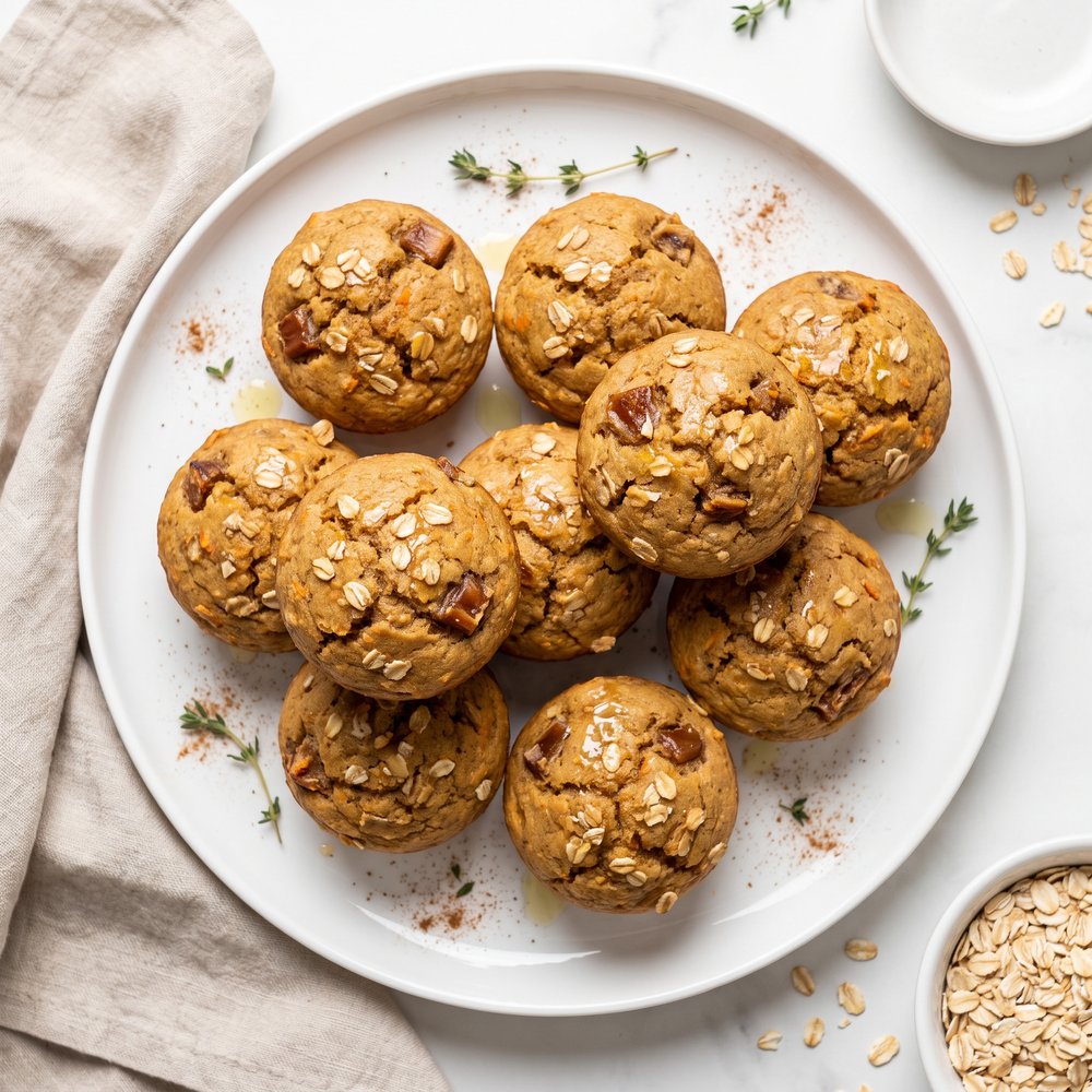 Vegan Date Sweet Potato Muffins