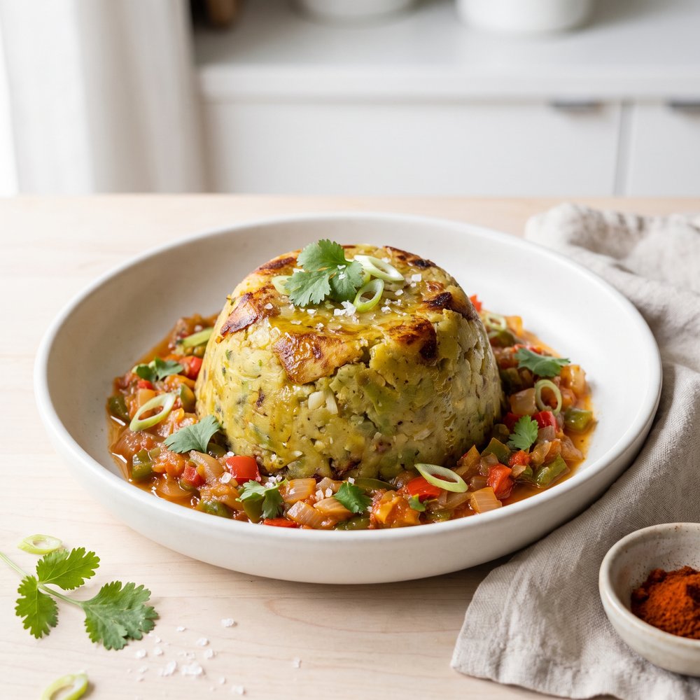 Vegan Mofongo (Fried Mashed Plantains)