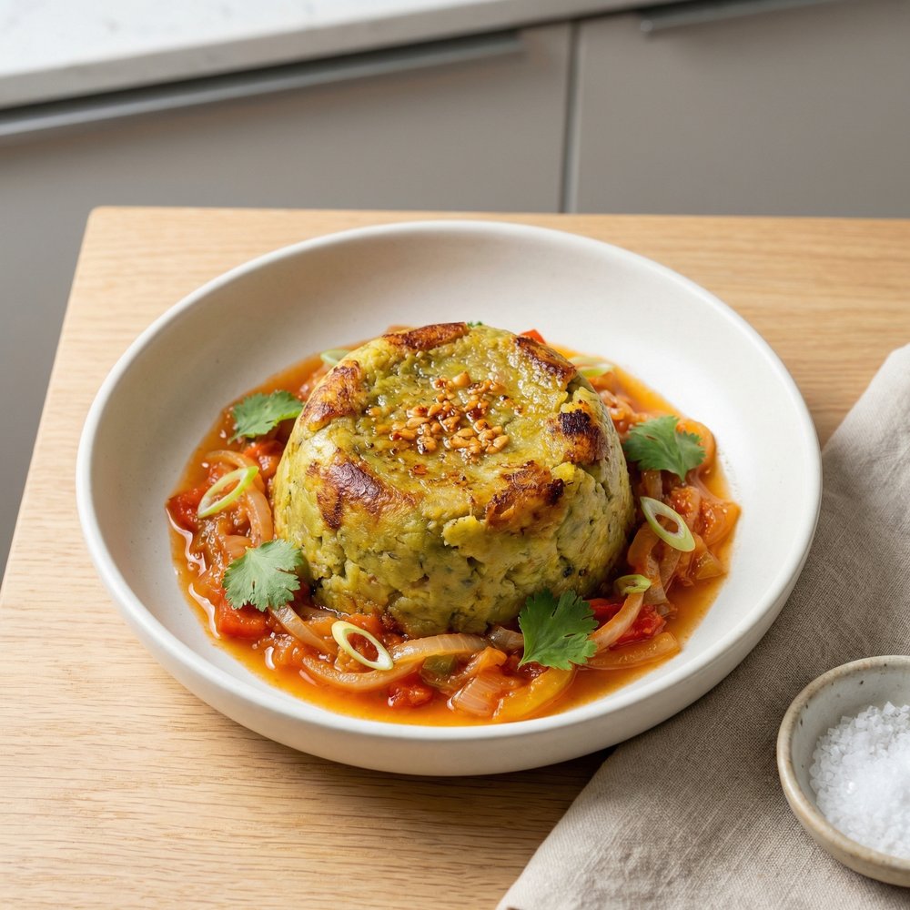 Vegan Mofongo (Fried Mashed Plantains)