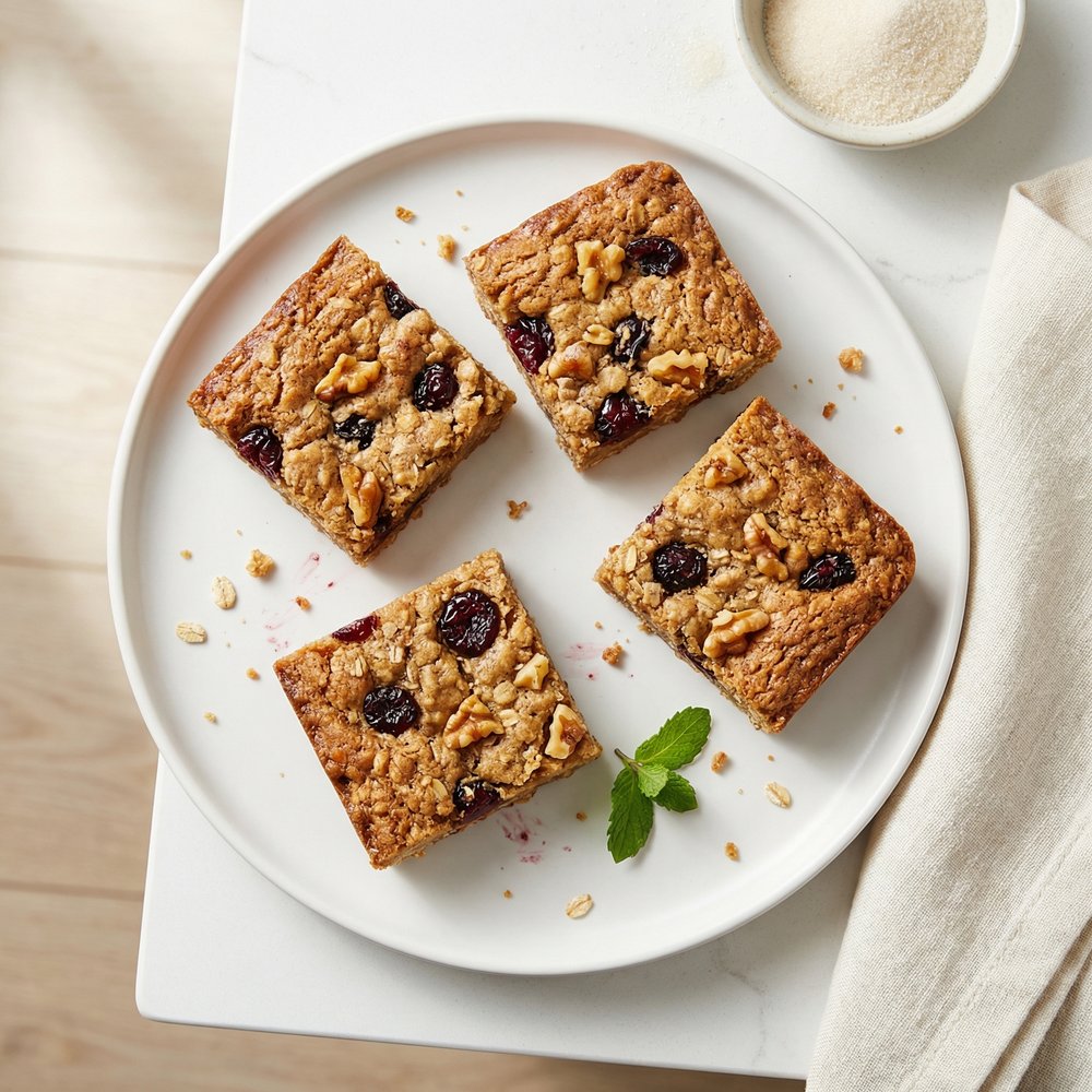Vegan Oatmeal Cookie Bars