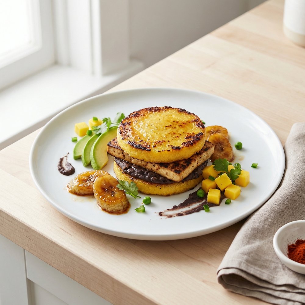 Plant-Based Arepas with Polenta