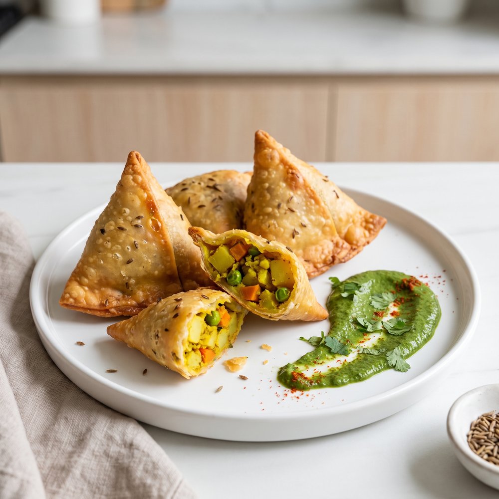Vegetable-Filled Samosas