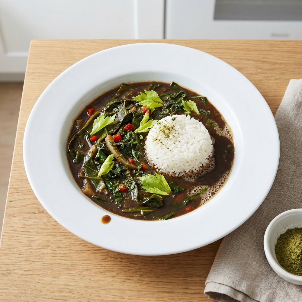 Louisiana Greens Gumbo (Gumbo Z’Herbes)
