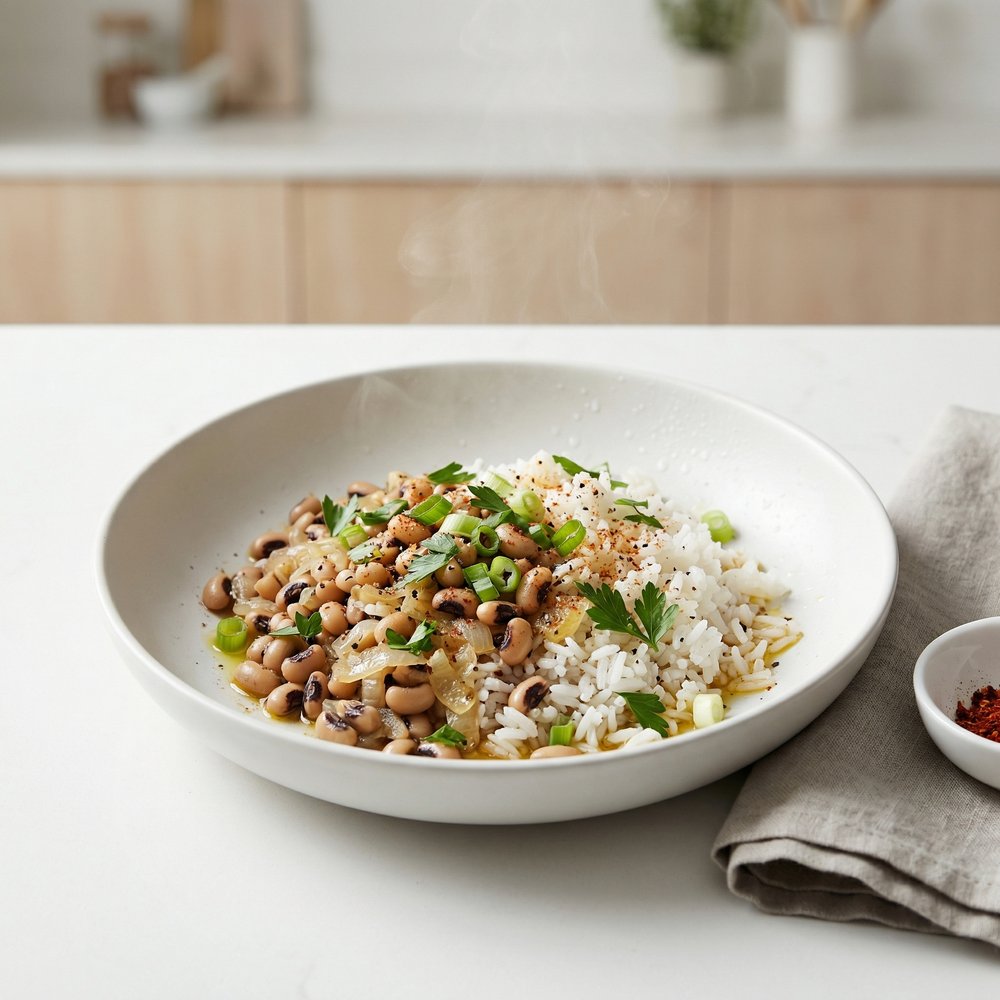Meatless Hoppin' John with Black‑Eyed Peas