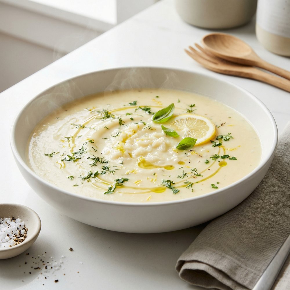 Vegetarian Lemon-Rice Soup