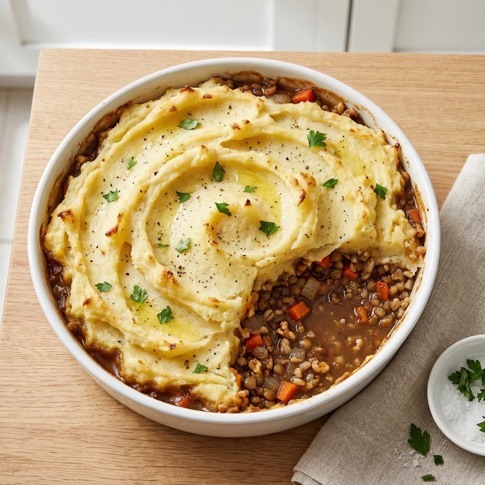 Lentil and Barley Shepherd’s Pie (Vegetarian)