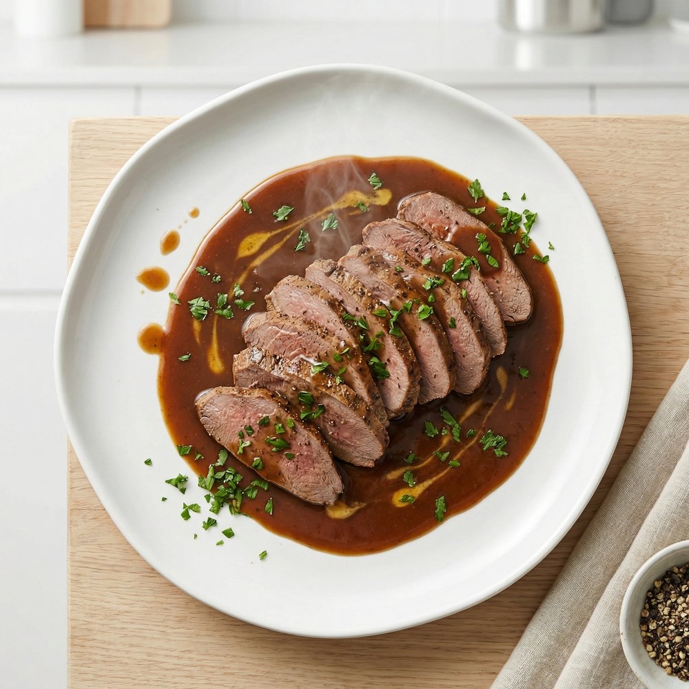 Braised Venison Pot Roast with Rich Gravy