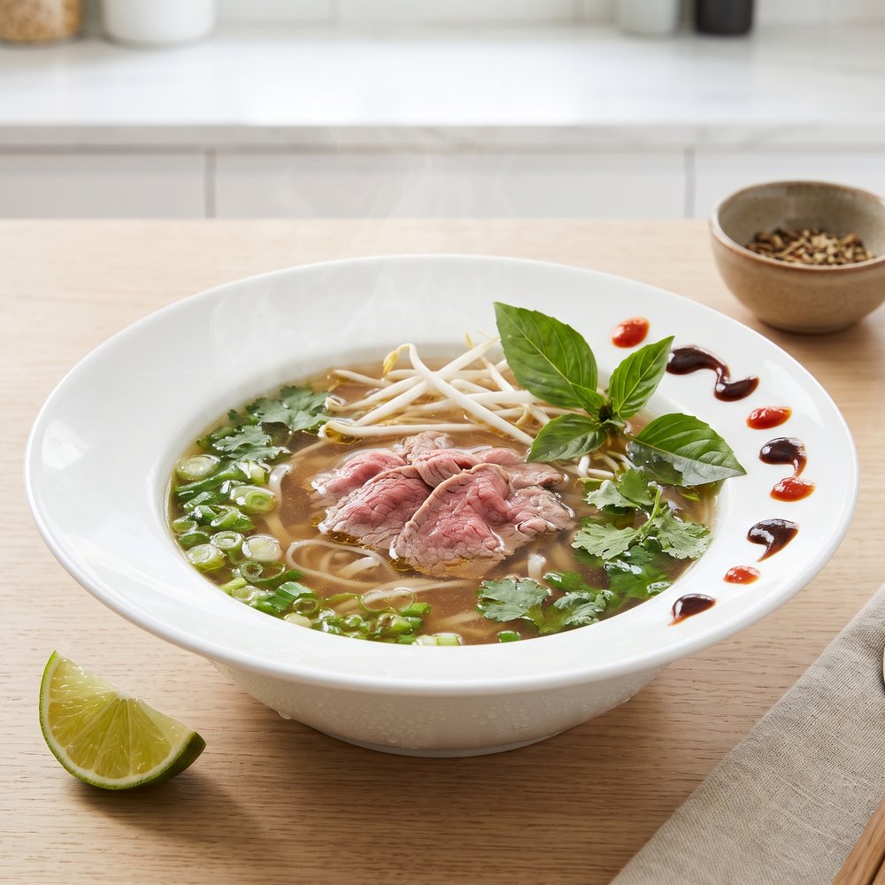 Vietnamese Beef Pho Noodle Soup
