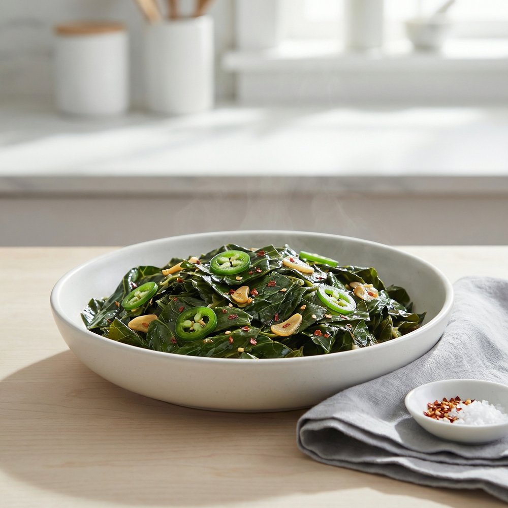 “Straight-from-the-Pot” Vegetarian Collard Greens