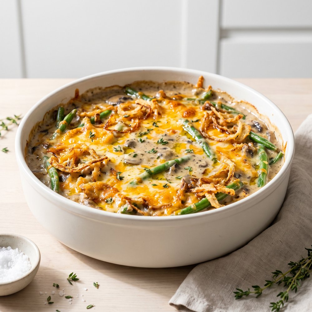 Vintage Fresh Green Bean Casserole (circa 1956)