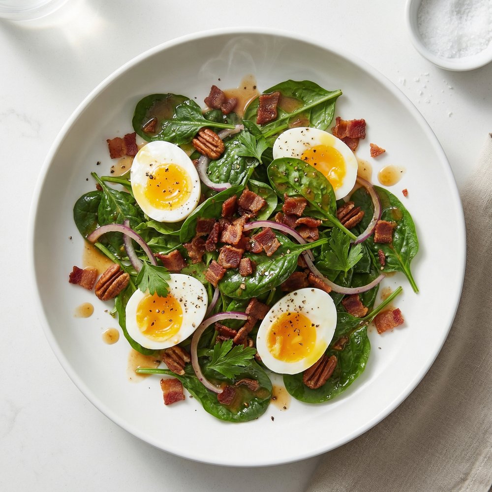 Wilted Spinach Salad