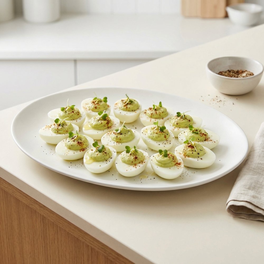Creamy Wasabi Deviled Eggs