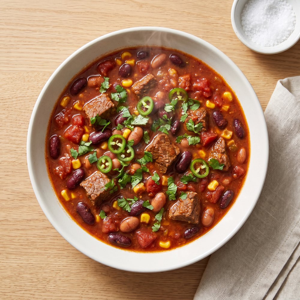 Weeknight Beef and Bean Chili