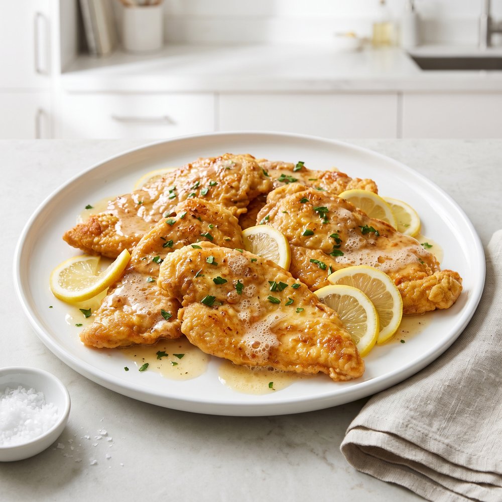 Weeknight Chicken Francese with Lemon-Butter Wine Sauce