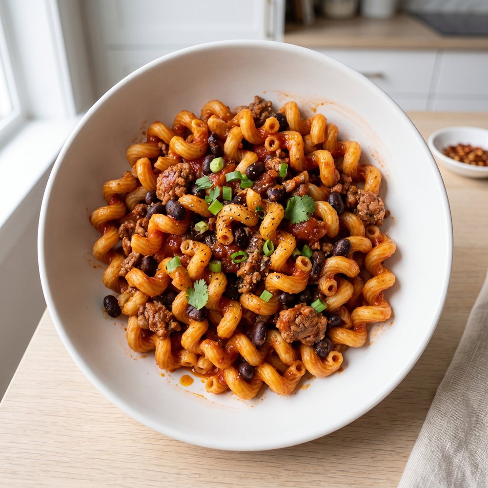 Weeknight Chili Cavatappi