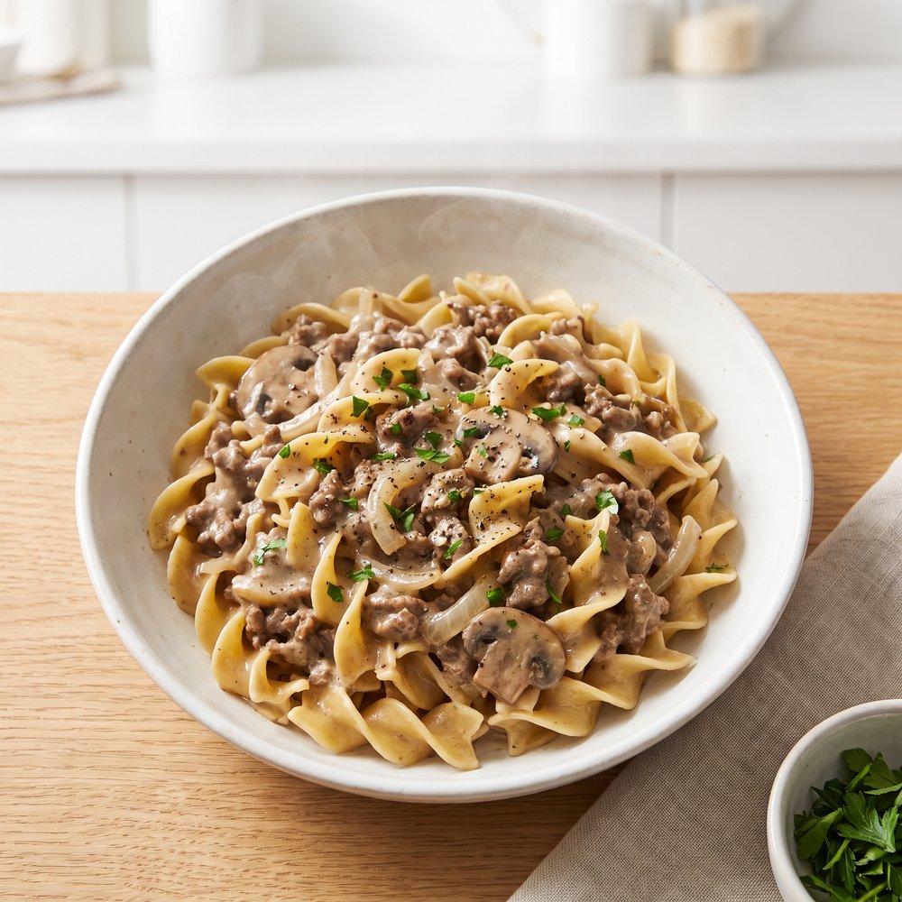 Weeknight Hamburger Stroganoff