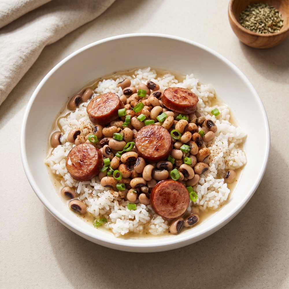 Weeknight Hoppin' John with Smoked Sausage