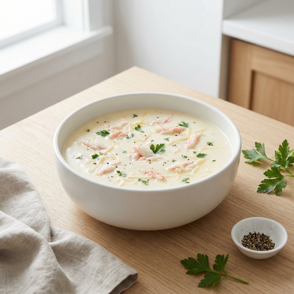 Creamy Crab and Swiss Fondue