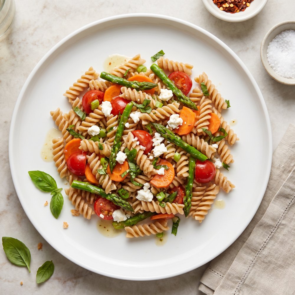 Whole-Wheat Rotini Veggie Pasta Salad