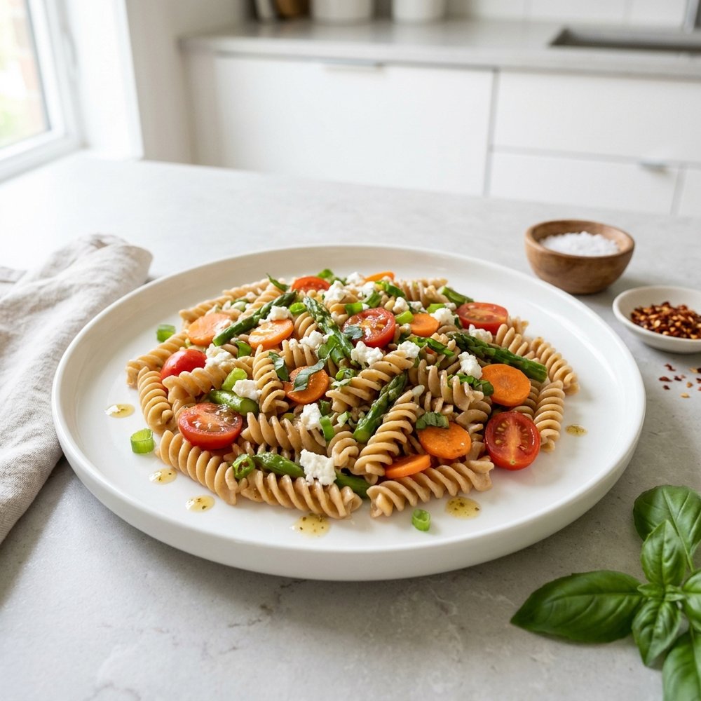 Whole-Wheat Rotini Veggie Pasta Salad