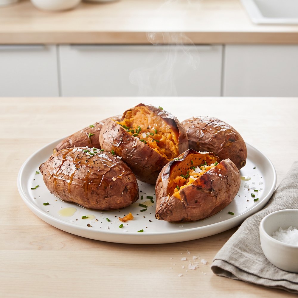 Whole Roasted Sweet Potatoes