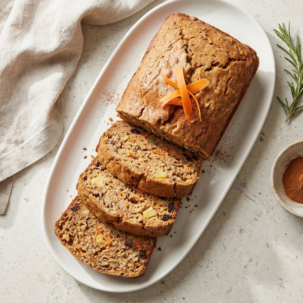 Flax Seed Carrot Cake