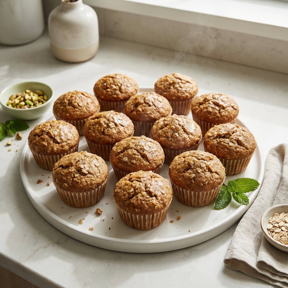 Applesauce Oat Muffins