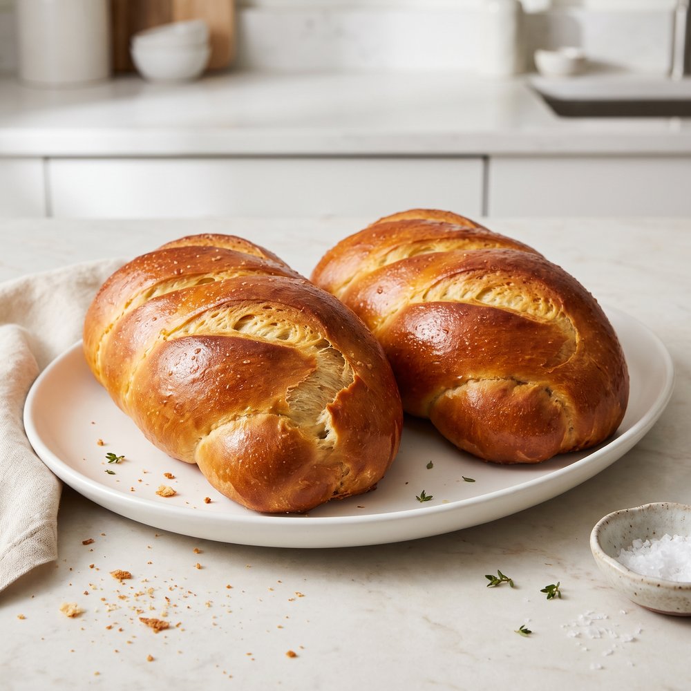 Wiener Dog Braided Challah Loaf