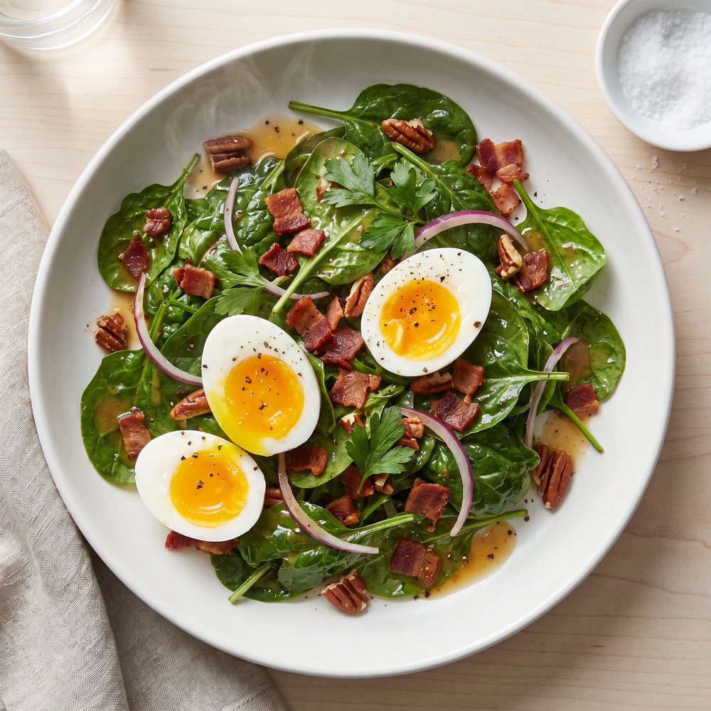 Wilted Spinach Salad