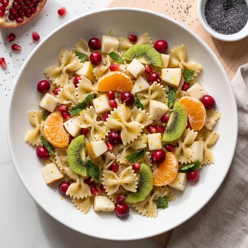 Winter Fruit and Pasta Salad