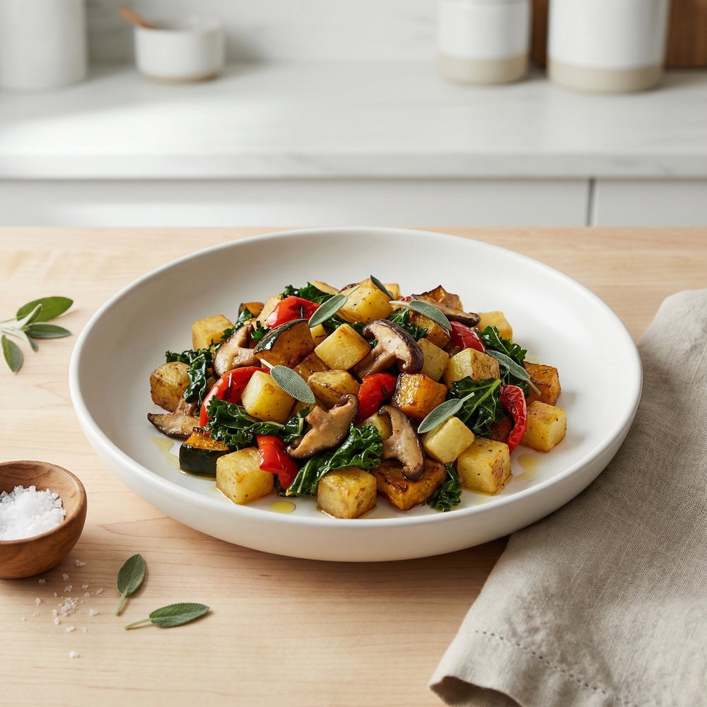 Hearty Winter Veggie Skillet Hash