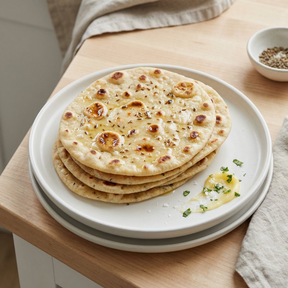 Quick Cumin Flatbread (Naan-Style)