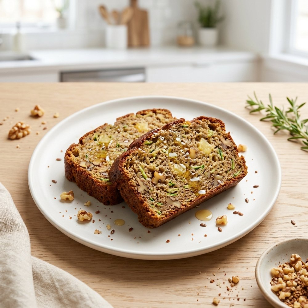Zucchini Bread with Flax Seed