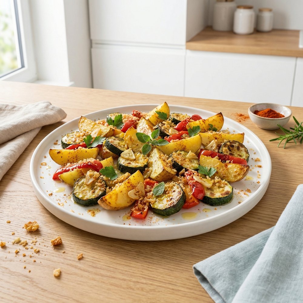 Baked Zucchini and Potato Casserole