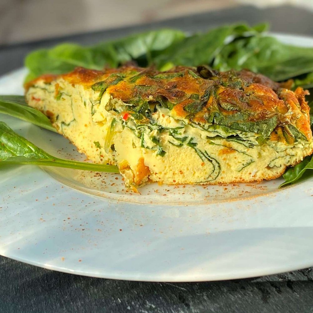Air Fryer Frittata with Greek Yogurt