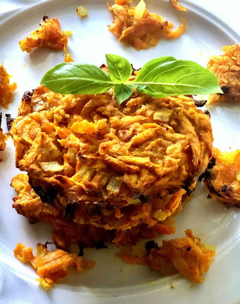 Crispy Air-Fried Vegan Sweet Potato Fritters