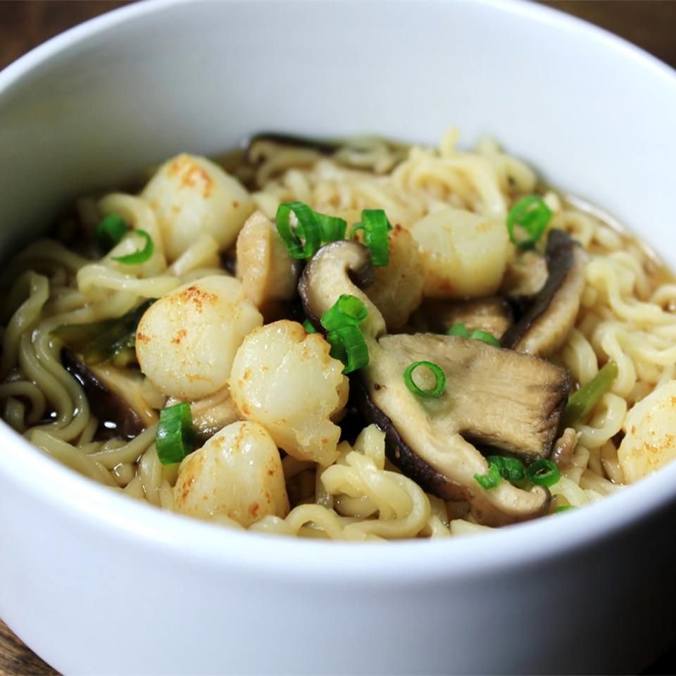 Japanese Scallop Ramen in Dashi Broth