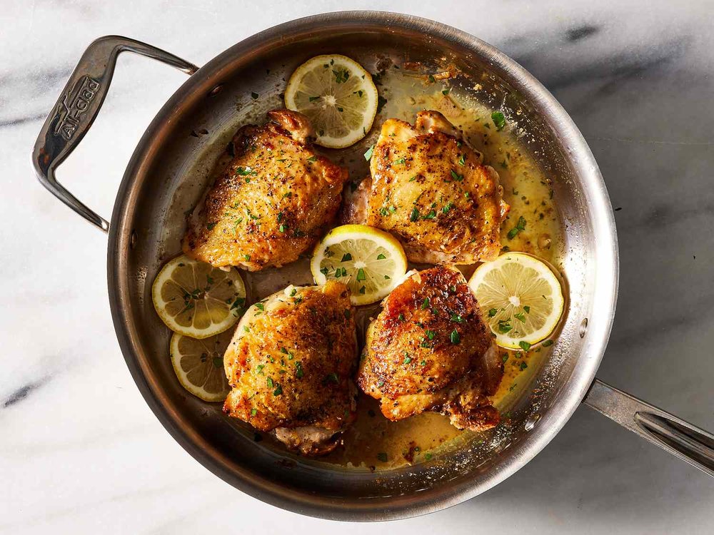 Oven-Roasted Lemon Butter Chicken Thighs