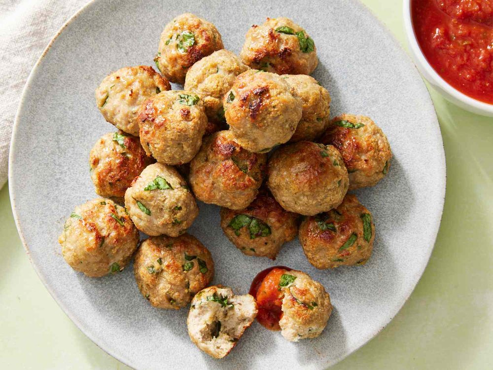 Oven-Roasted Turkey Meatballs