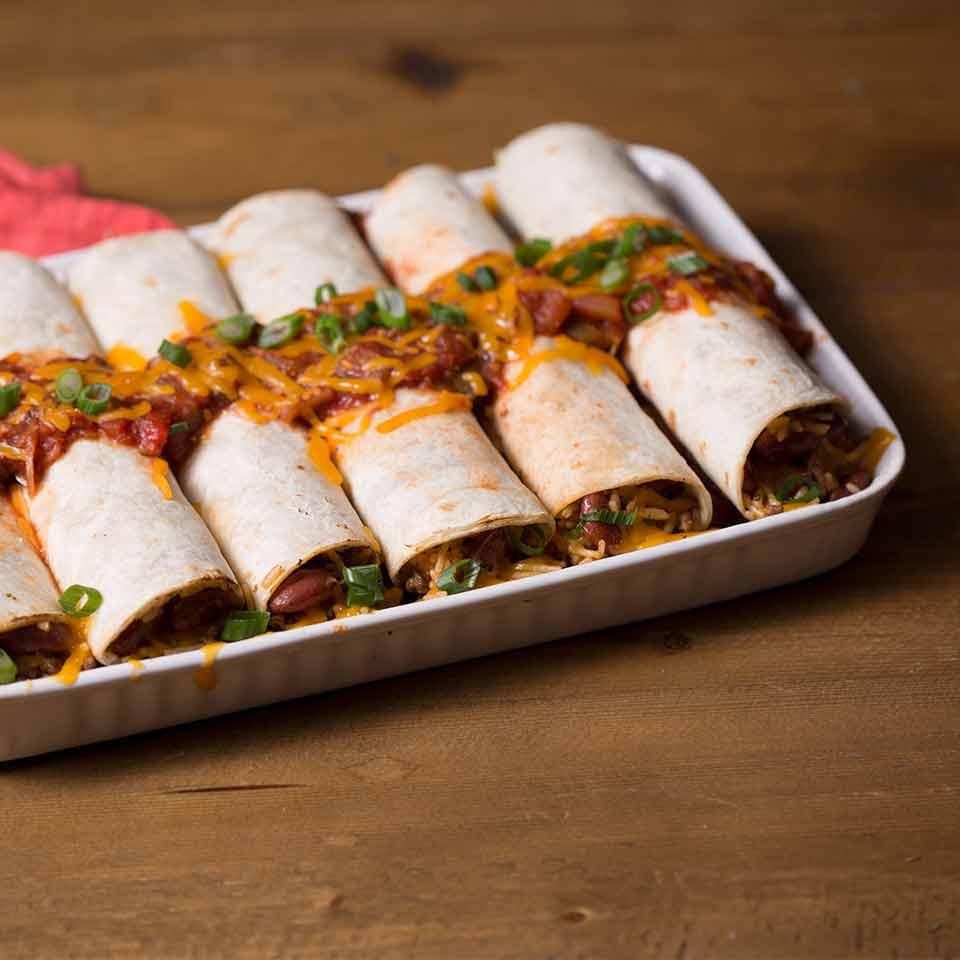 Cheddar Broccoli Beef Burritos