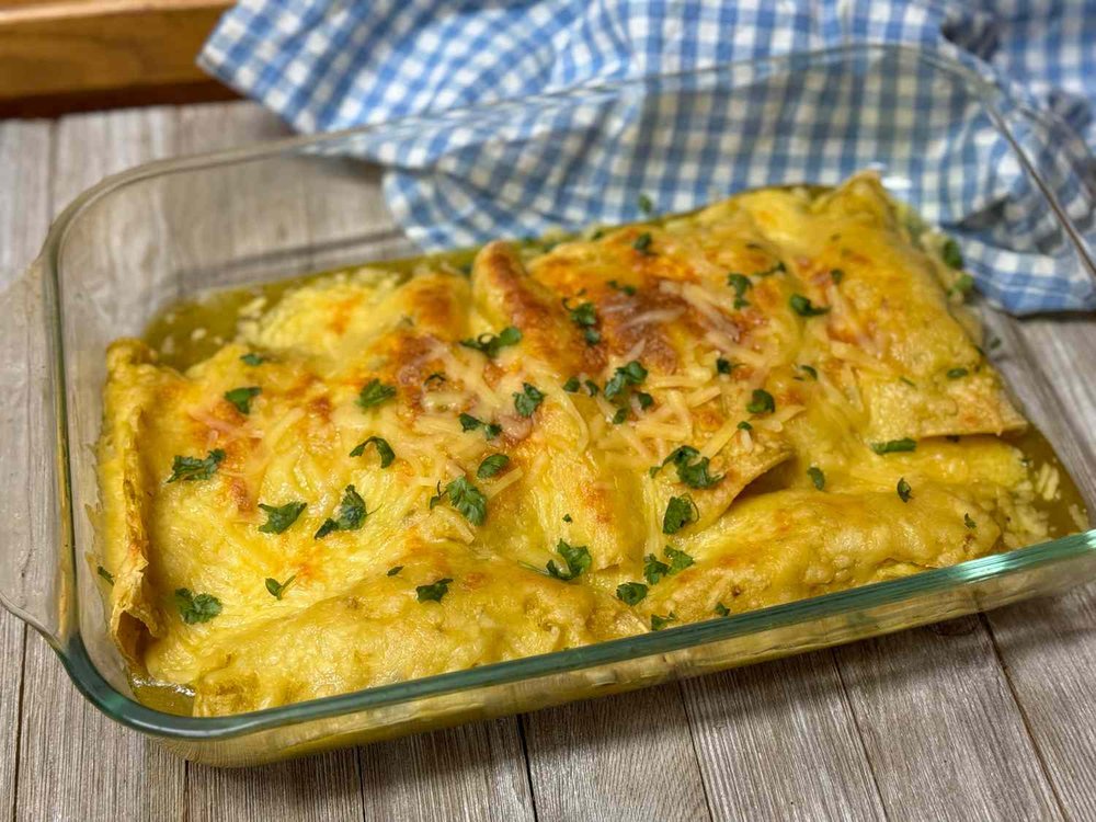 Green Chile Breakfast Enchilada Bake