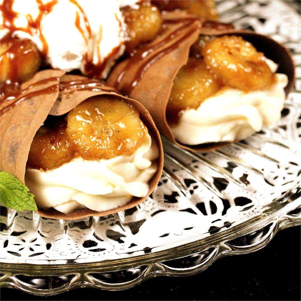 Banana and Chocolate Crepes