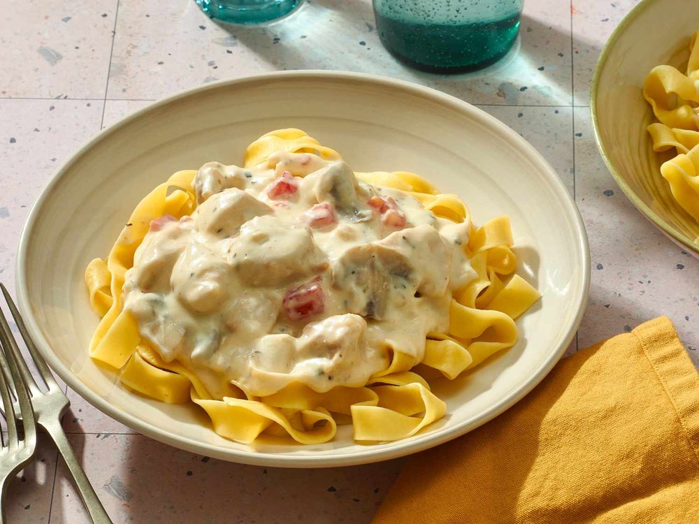 Creamy Chicken Fettuccine in Alfredo-Style Sauce