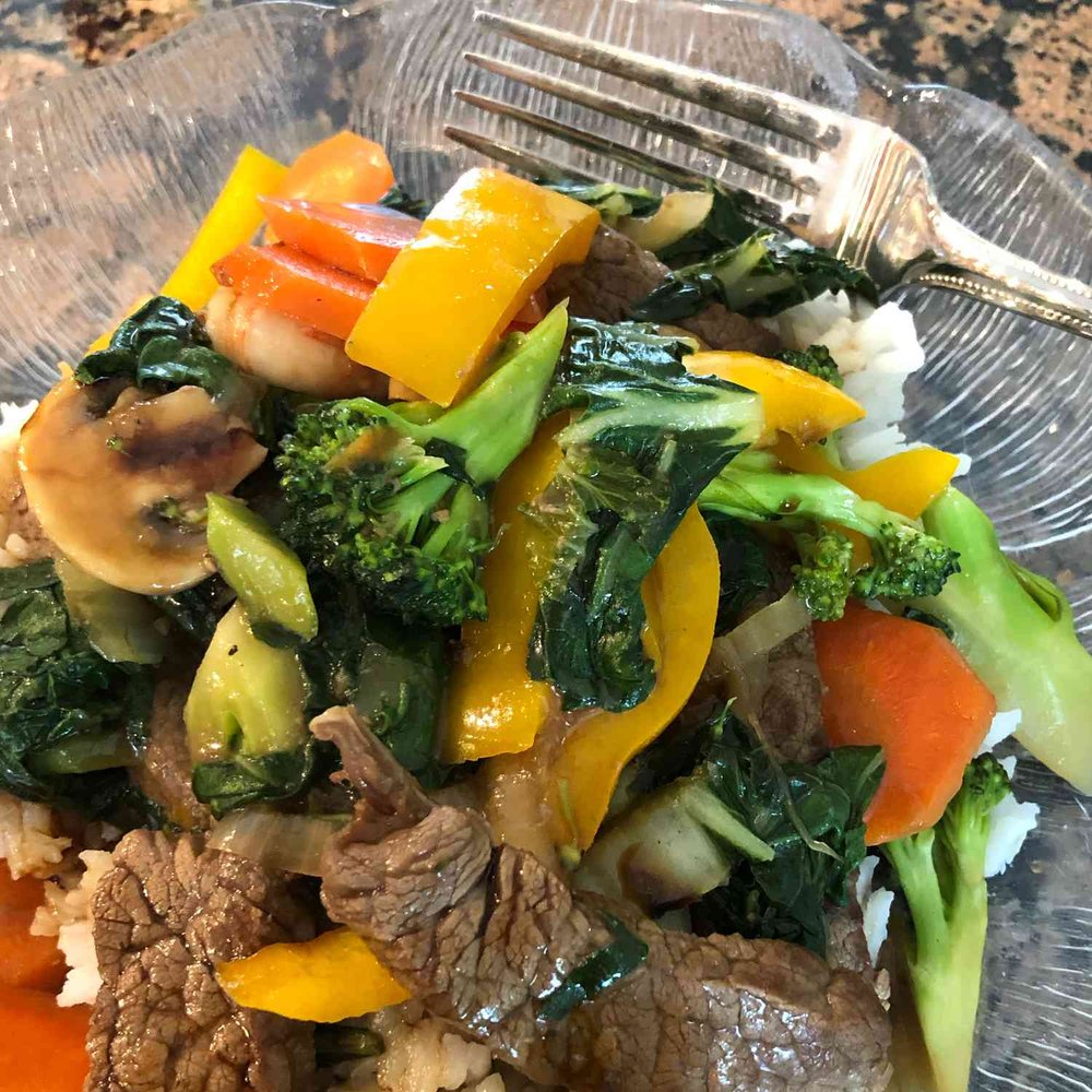 Ginger-Soy Beef and Veggie Stir-Fry