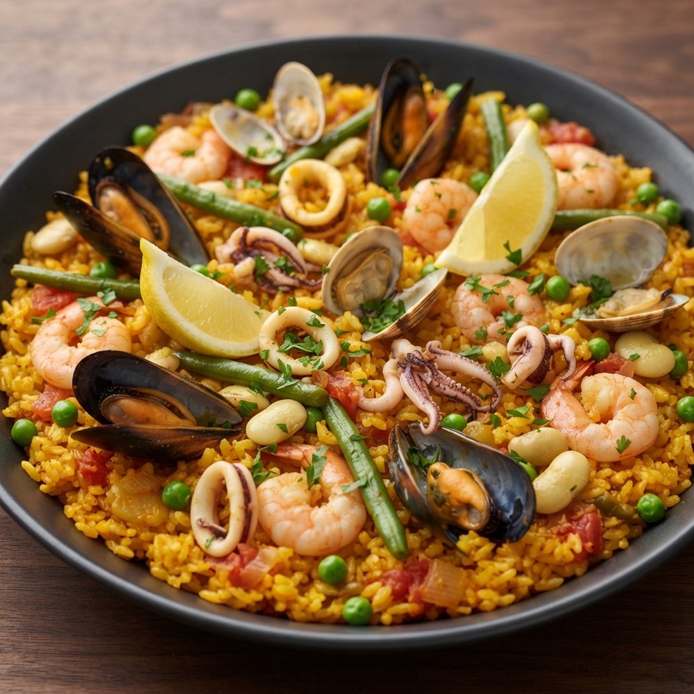 Classic Spanish Seafood Paella
